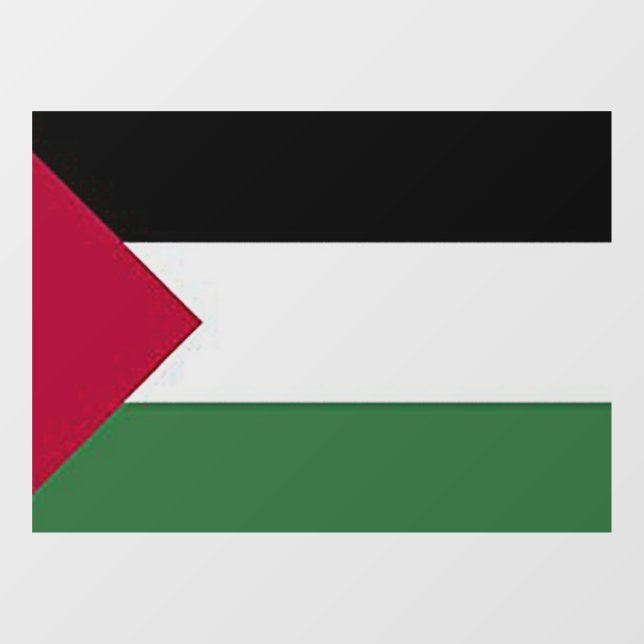 Fenêtre Autocollant pour vitre Drapeau de la Palestine (Feuille)