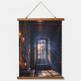Fenêtre de château gothique – Tapisserie murale de