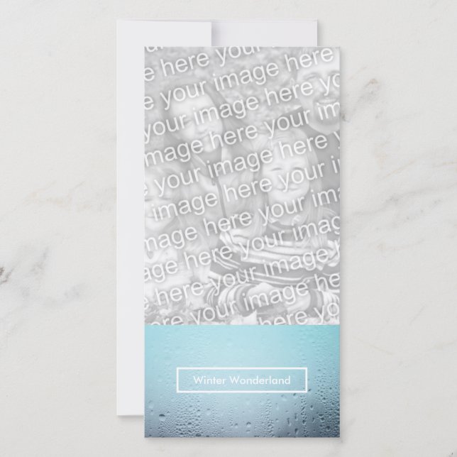 fenêtre de fête de l'hiver au pays des merveilles (Devant)