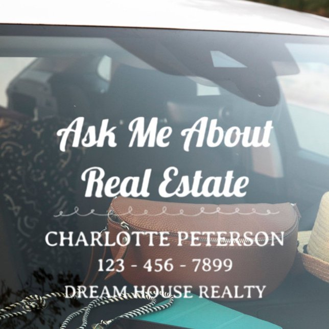 Fenêtre Démarquez-vous avec un autocollant de voiture pour (Drive Brand to Success With Realtor Car Decal)