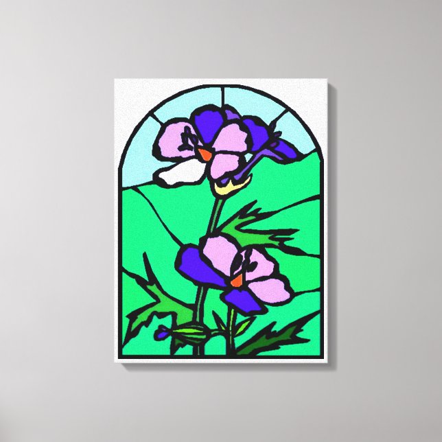 Fenêtre d'impression de toile de Fleurs (Recto)