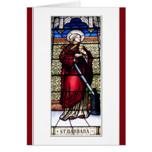 Fenêtre en verre de Saint Barbara