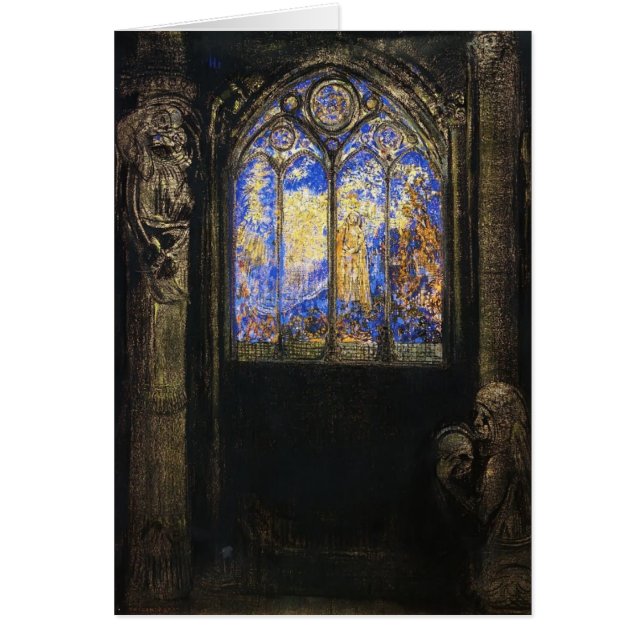 Fenêtre en verre teinté par Odilon Redon (Devant)