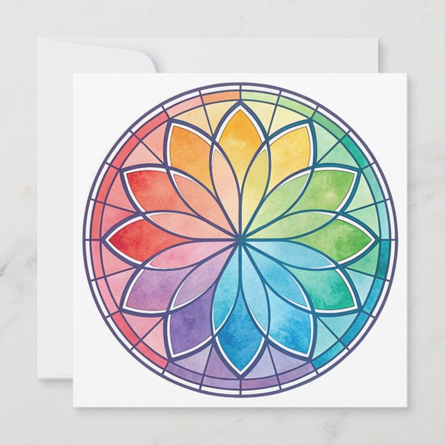 Fenêtre en verre tendu Design Carte de voeux Blanc (Devant)