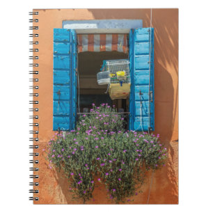 Fenêtre et carnet de cage à oiseaux
