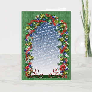 Fenêtre Fêtes de Noël Modèle photo personnalisé