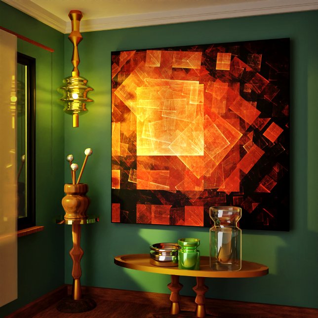 Fenêtre Luminaire Toile Enveloppée Art Abstrait Im (Window Light Abstract Art Wrapped Canvas Print)