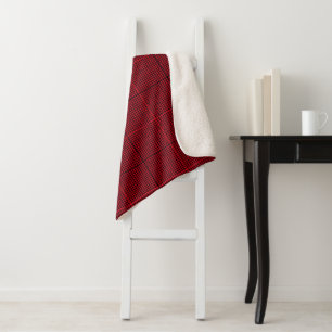 Fenêtre Sherpa Blanket-Grand Rouge Jester Plaid