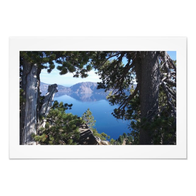 "Fenêtre vers les eaux" Crater Lake Photo Prints (Devant)