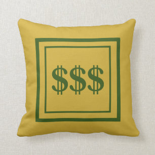 Feng Shui Prosperity Oreiller Or et vert
