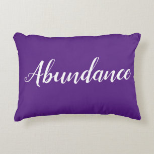 Feng Shui Purple "Abondance" Accent Coussin