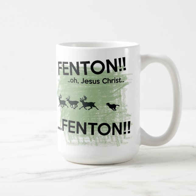 Fenton - Jésus-Christ ! ! Tasse de chien de Fenton (Droite)