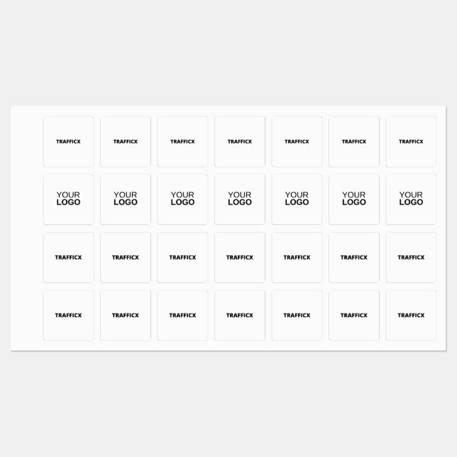 Fer Carré moyen sur Étiquette (Feuille)