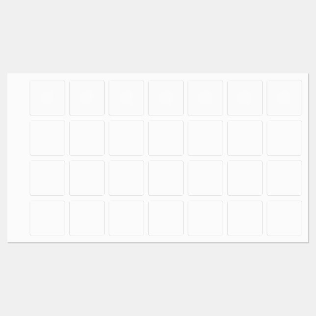 Fer Carré moyen sur Étiquette (Feuille)