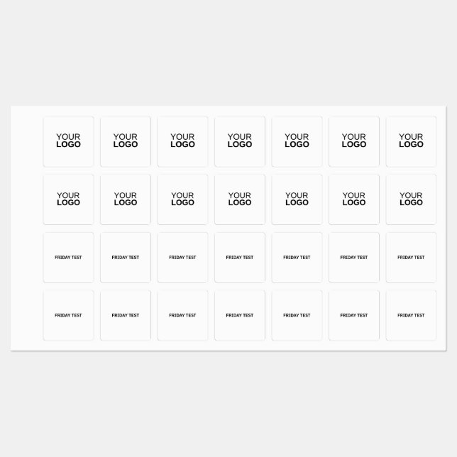 Fer Carré moyen sur Étiquette (Feuille)