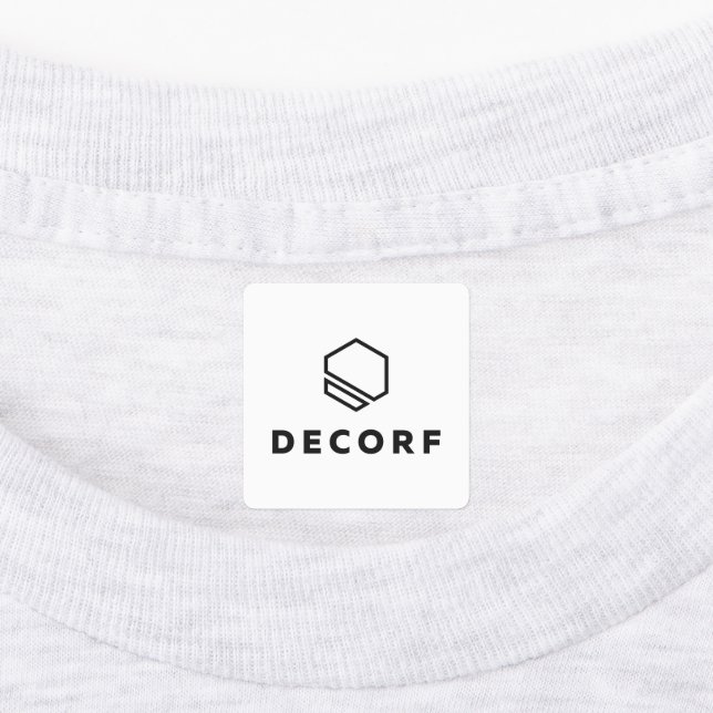 Fer Carré moyen sur Étiquette (Apposé)