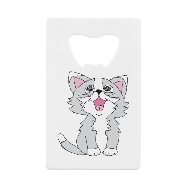 Fer Cute Chat esthétique Happy Chat Clipart Dessin (Devant)