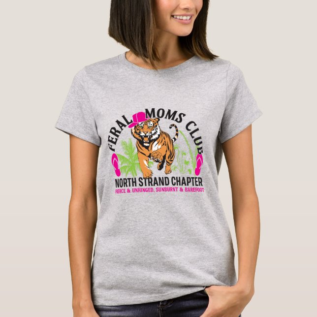 Feral Moms Club - T-shirt de couleur claire Tri-Bl (Devant)