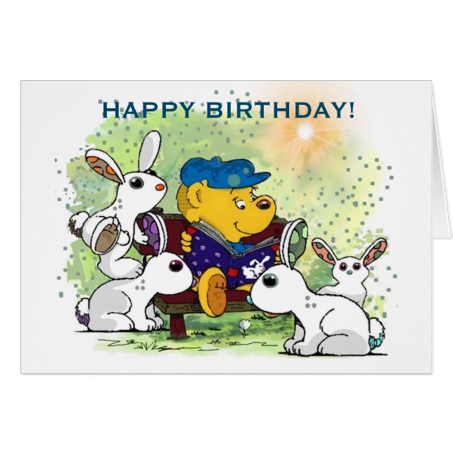 Ferald et The Bunnies Carte d'anniversaire (Devant horizontal)