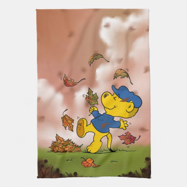 Ferald Parmi Les Feuilles D'Automne Serviettes De  (Vertical)