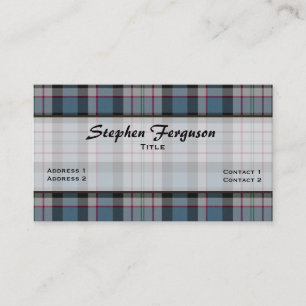 Ferguson coloré Plaid Carte de visite personnalisé