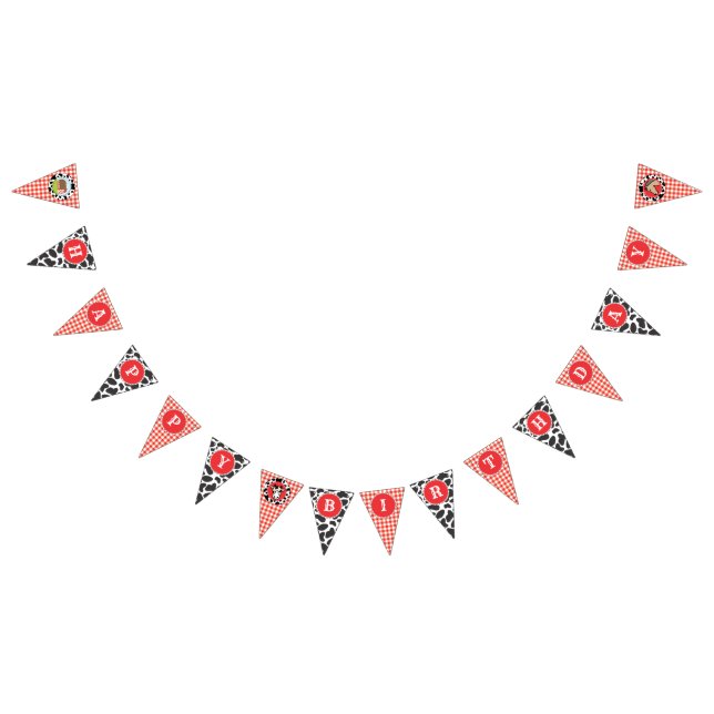 Ferme Barnyard Joyeux Anniversaire Bannière Drapea (Tout)