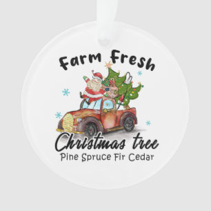 Ferme cadeau de Noël frais arbre de Noël