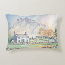 Ferme Campagne Cottage Paysage Coussin