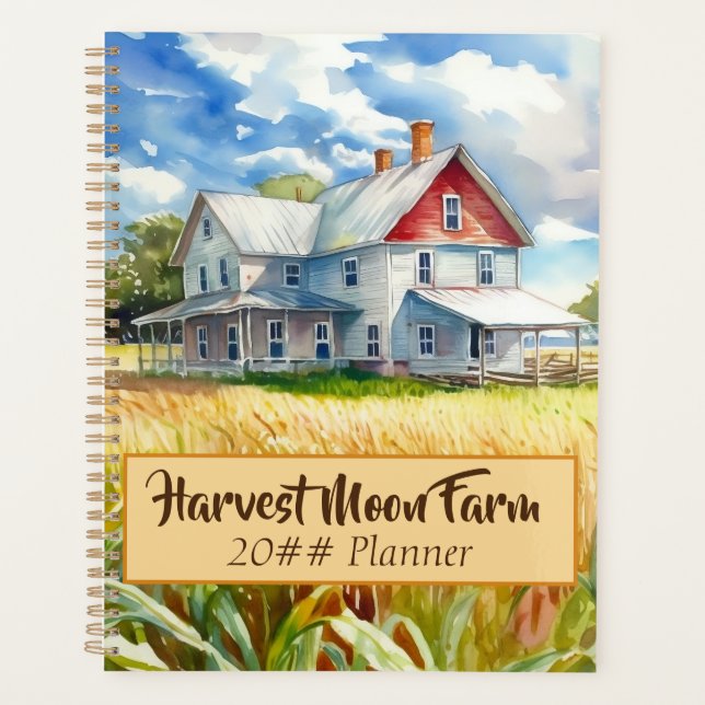 Ferme d'aquarelles personnalisée (Devant)