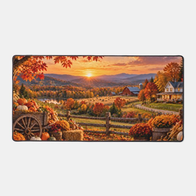 Ferme de campagne d'automne (Recto)