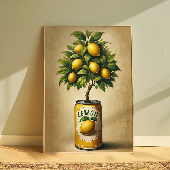 Ferme de citronnier vintage Art mural de cuisine (Créateur téléchargé)