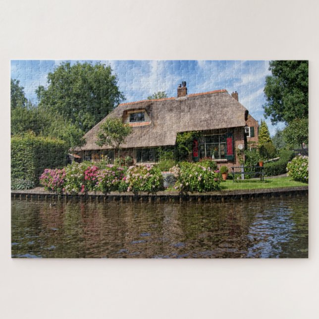 Ferme de Giethoorn Hollande. Puzzle (Horizontal)