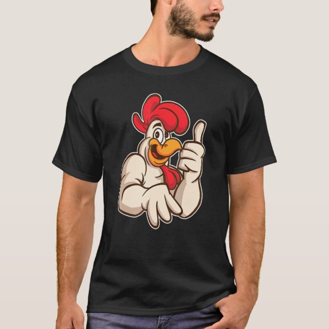 Ferme de poulets Coq très haut (Devant)