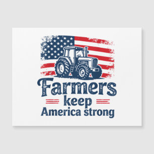 Ferme de tracteur de fermier américain patriotique