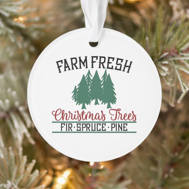 Ferme Des Arbres De Noël Fraîches Pin D'Épinette (Arbre)