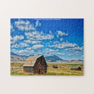 Ferme Grange Montana. Jigsaw Puzzle
