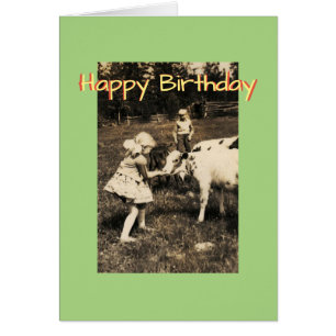 Ferme vintage Finlande Carte d'anniversaire