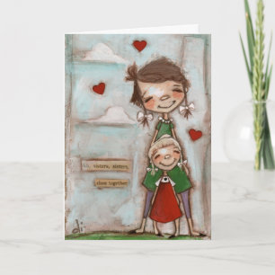 Fermer Ensemble, Soeurs - Carte Anniversaire