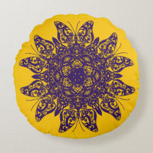 FERMETURE coussin ronde mandala | Collection TRIVE