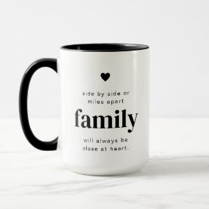 Fermeture de la famille à Heart Mug