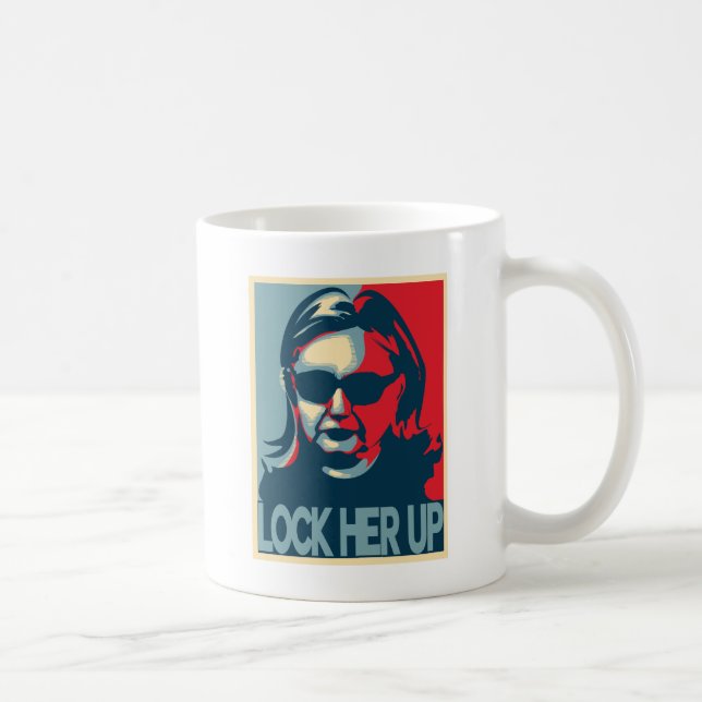 FERMEZ À CLEF SA tasse HAUTE d'Anti-Hillary (Droite)