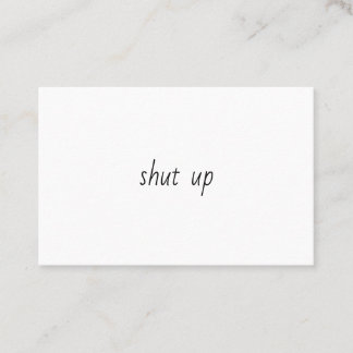 Fermez le carte de visite