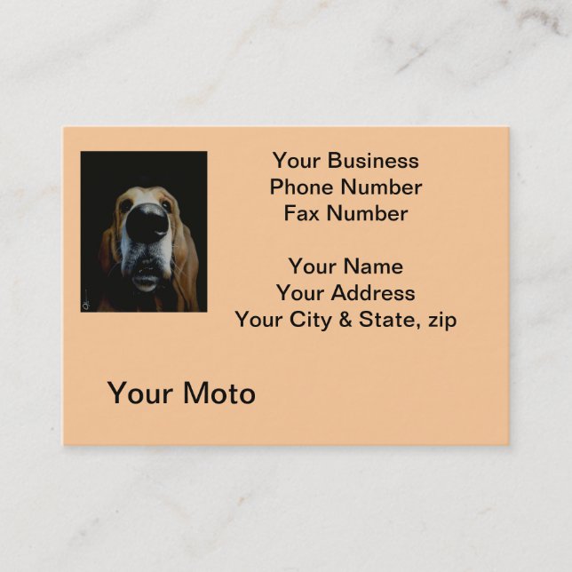 Fermez-vous vers le haut du carte de visite de (Devant)
