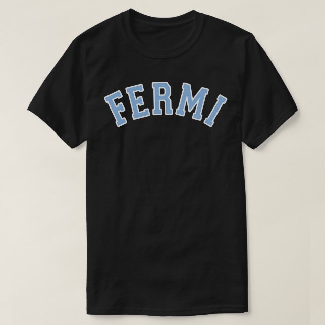 FerMI Bleu courbe TShirt (Design devant)