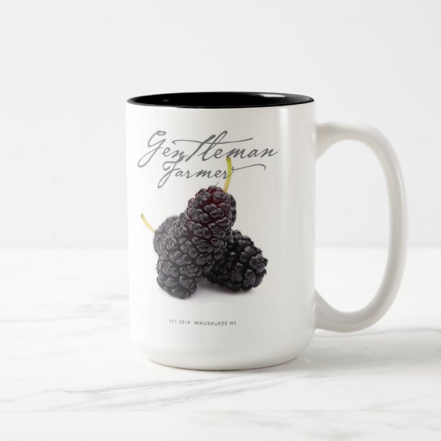 Fermier de 15 oz. Mug de café (mûrier) (Droit)