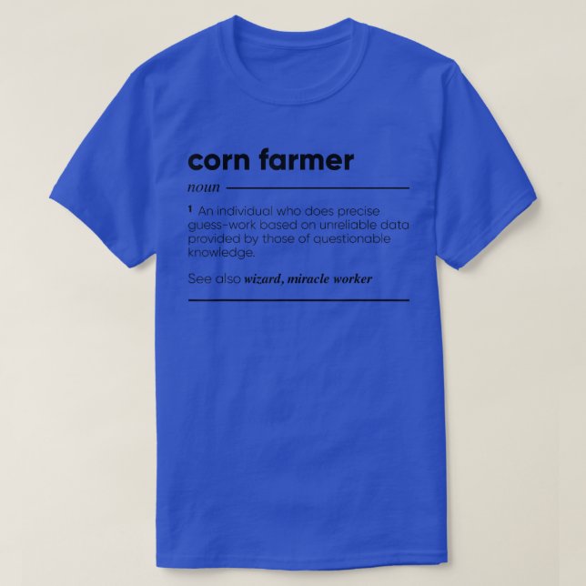 Fermier de maïs Funny T-Shirt (Design devant)