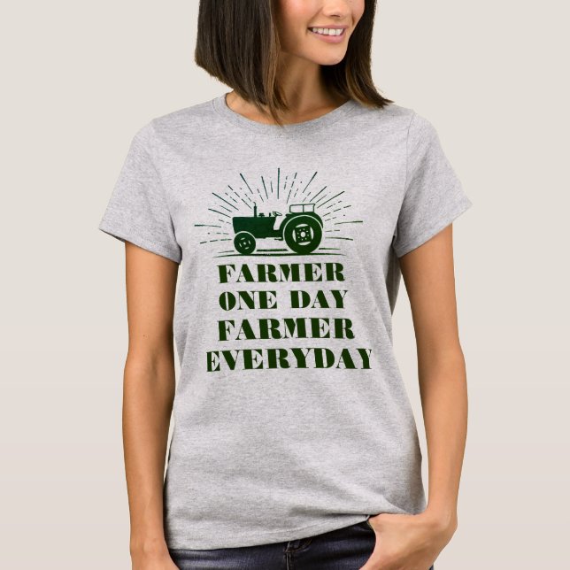 Fermier Un Jour, Fermier T-shirt quotidien (Devant)
