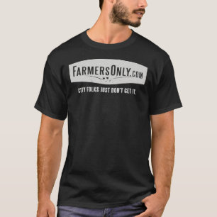 Fermiers seulement (logo blanc) T-shirt essentiel