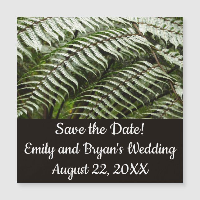 Fern Fronds II Dark Green Nature (Devant)