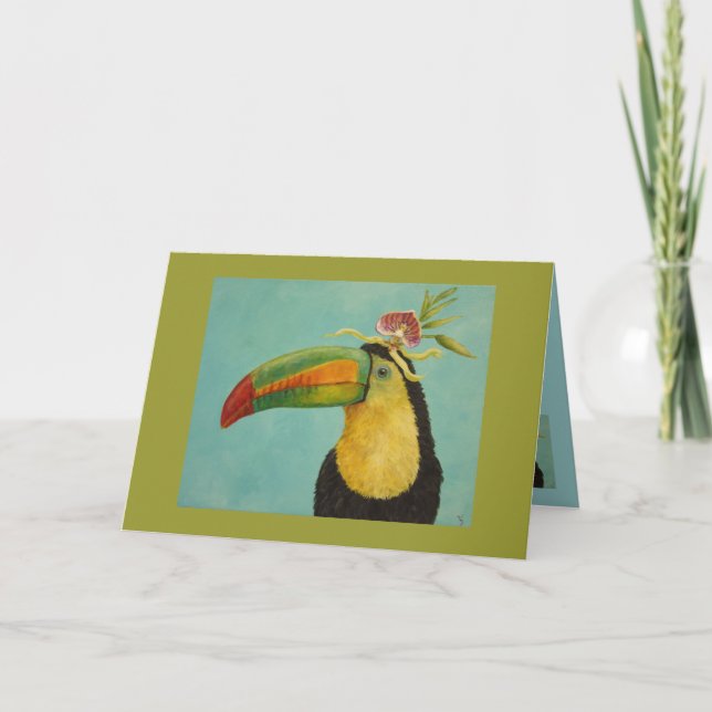 Fernando la carte de voeux toucan (Devant)